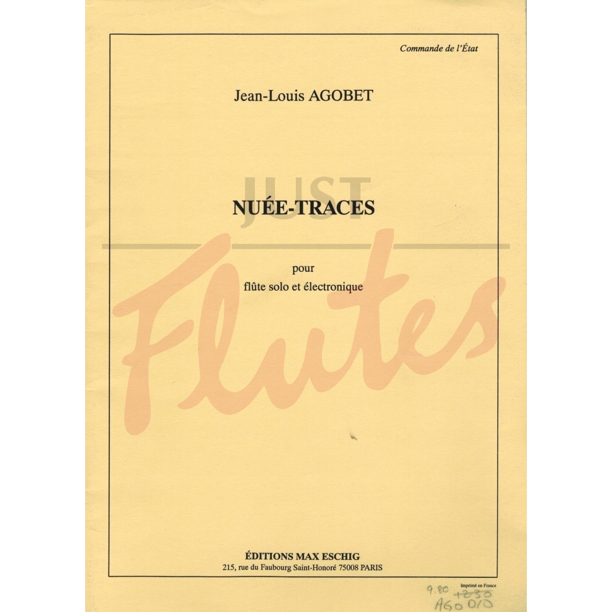 Nuée-Traces for Flute and Electronics